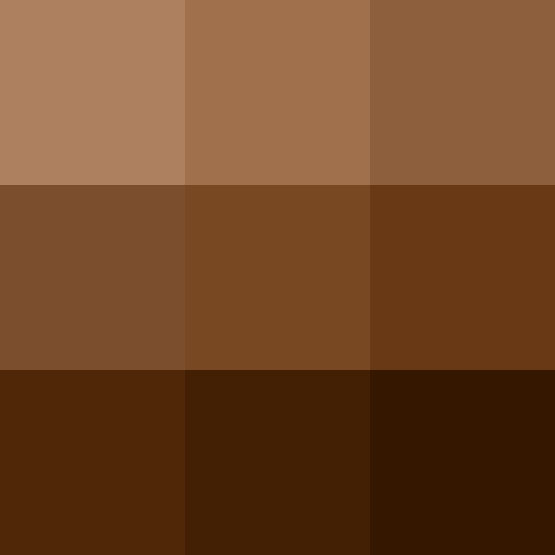Fifty Shades of Brown! Love your gut!